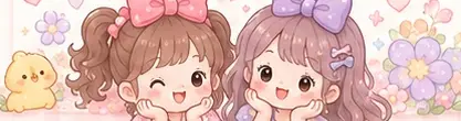 คาแรกเตอร์เด็กผู้หญิงต้นฉบับ Miga และ Migi